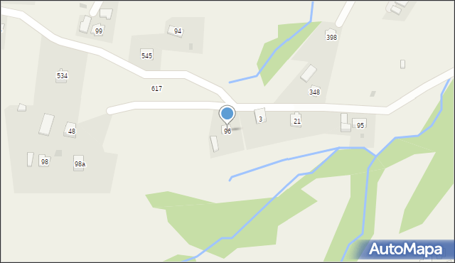 Stróżówka, Stróżówka, 96, mapa Stróżówka