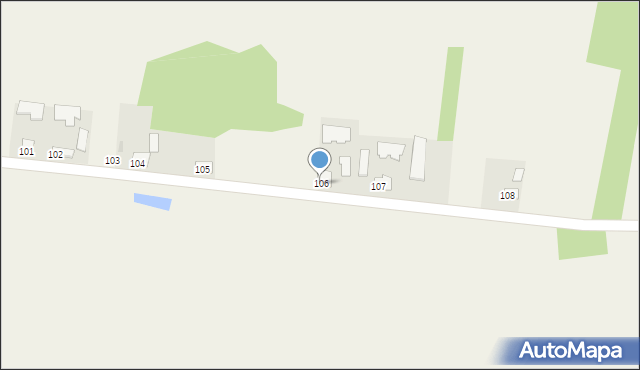 Strożyska, Strożyska, 106, mapa Strożyska