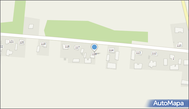 Strożyska, Strożyska, 116, mapa Strożyska