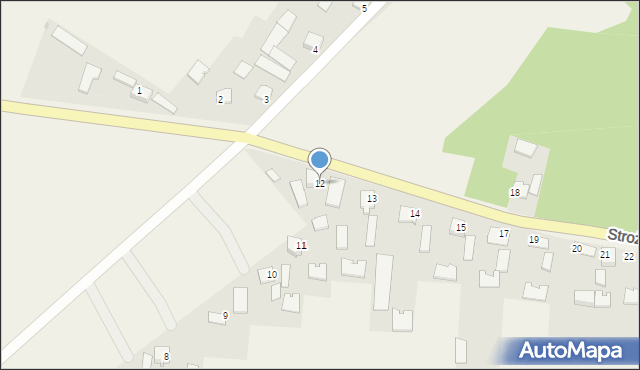 Strożyska, Strożyska, 12, mapa Strożyska