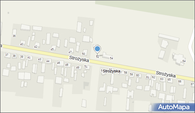 Strożyska, Strożyska, 52, mapa Strożyska