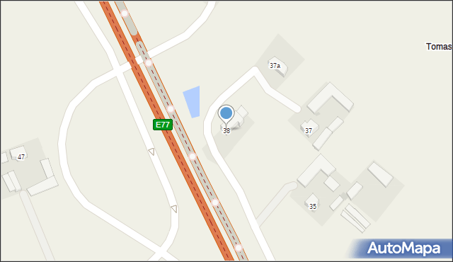 Strubiny, Strubiny, 38, mapa Strubiny