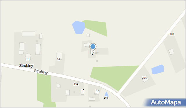 Strubiny, Strubiny, 17, mapa Strubiny