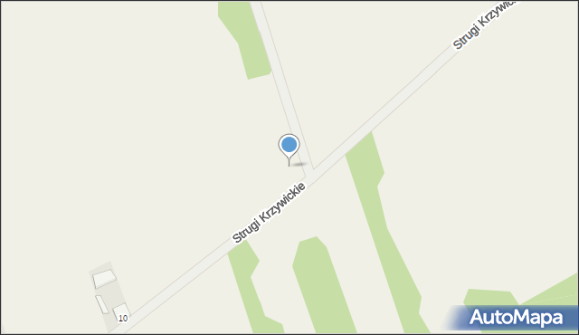 Strugi Krzywickie, Strugi Krzywickie, 10c, mapa Strugi Krzywickie