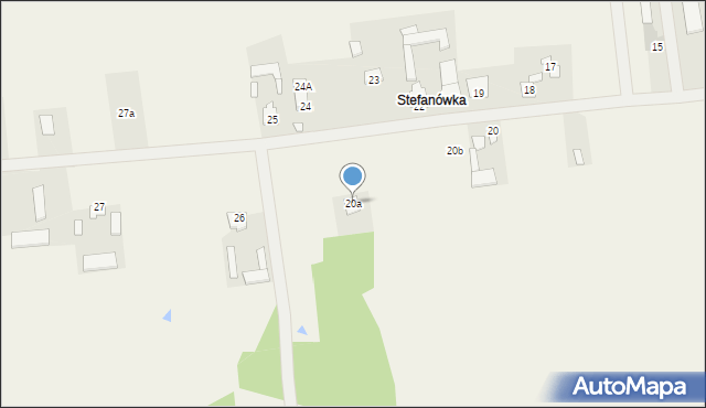Strugi Krzywickie, Strugi Krzywickie, 20a, mapa Strugi Krzywickie