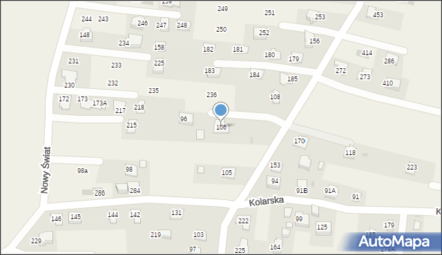 Strumiany, Strumiany, 106, mapa Strumiany