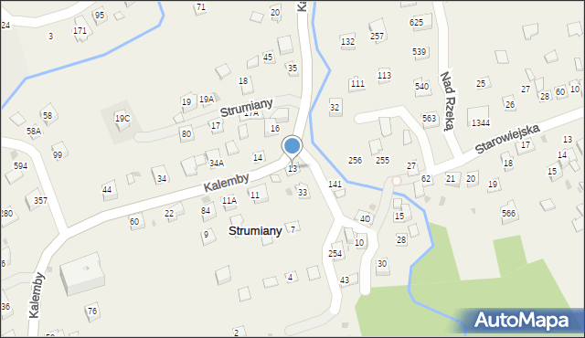 Strumiany, Strumiany, 13, mapa Strumiany