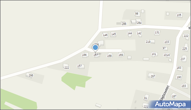 Strumiany, Strumiany, 167, mapa Strumiany