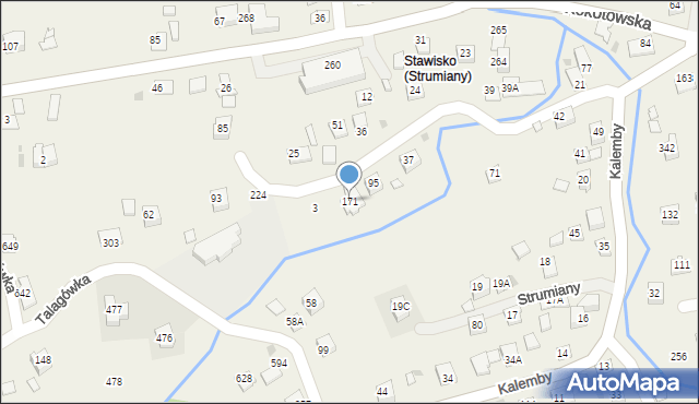 Strumiany, Strumiany, 171, mapa Strumiany