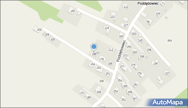 Strumiany, Strumiany, 189, mapa Strumiany