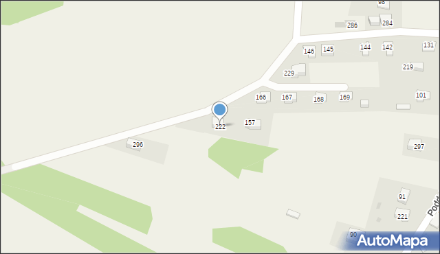 Strumiany, Strumiany, 222, mapa Strumiany