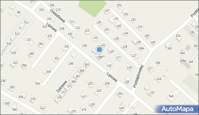 Strumiany, Strumiany, 238, mapa Strumiany