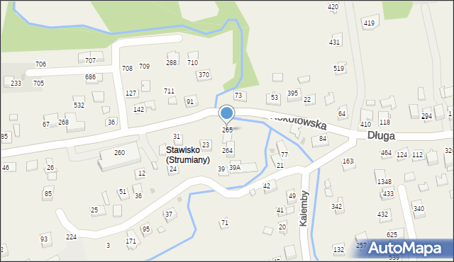 Strumiany, Strumiany, 265, mapa Strumiany
