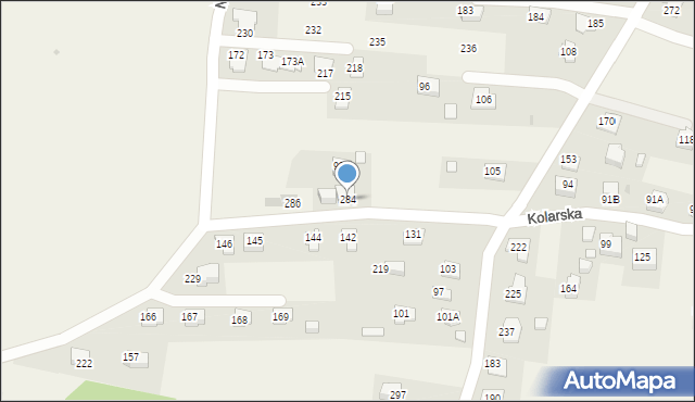 Strumiany, Strumiany, 284, mapa Strumiany