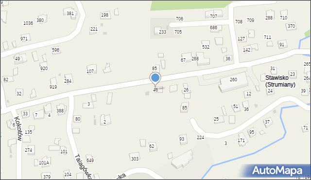 Strumiany, Strumiany, 46, mapa Strumiany