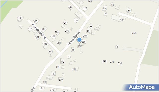 Strumiany, Strumiany, 86, mapa Strumiany