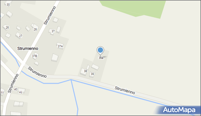 Strumienno, Strumienno, 39a, mapa Strumienno