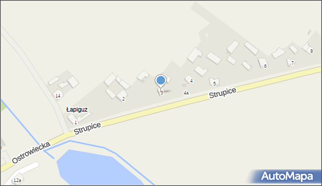 Strupice, Strupice, 3, mapa Strupice