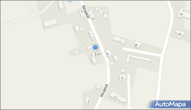 Strupice, Strupice, 5, mapa Strupice