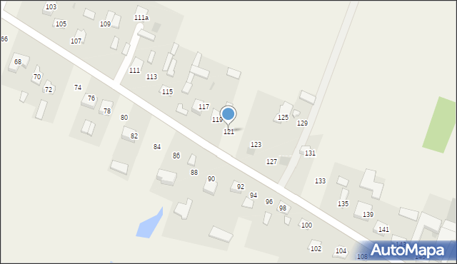 Strupin Duży, Strupin Duży, 121, mapa Strupin Duży