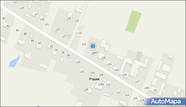 Strupin Duży, Strupin Duży, 135, mapa Strupin Duży