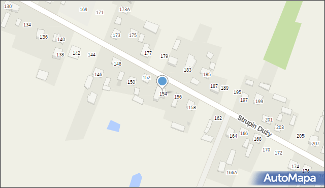 Strupin Duży, Strupin Duży, 154, mapa Strupin Duży