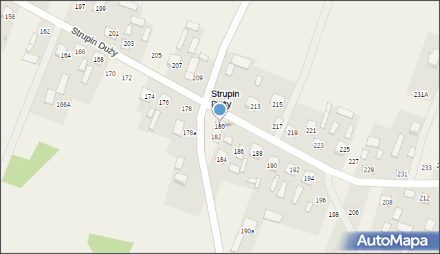 Strupin Duży, Strupin Duży, 180, mapa Strupin Duży