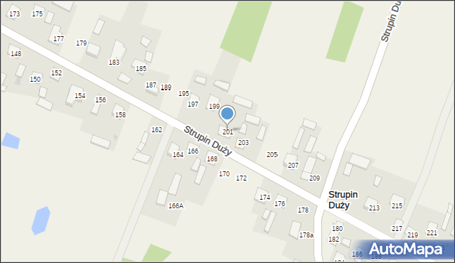 Strupin Duży, Strupin Duży, 201, mapa Strupin Duży