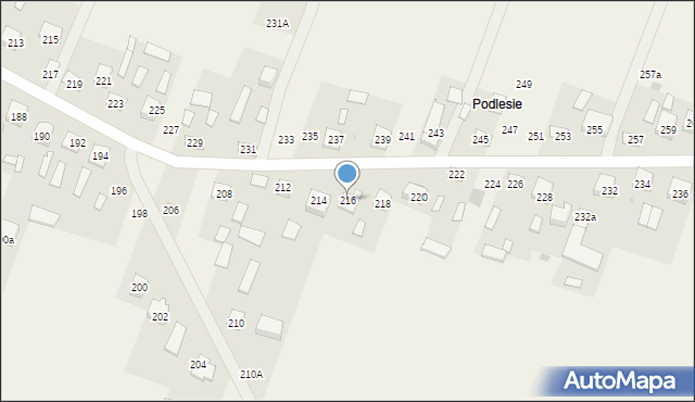 Strupin Duży, Strupin Duży, 216, mapa Strupin Duży