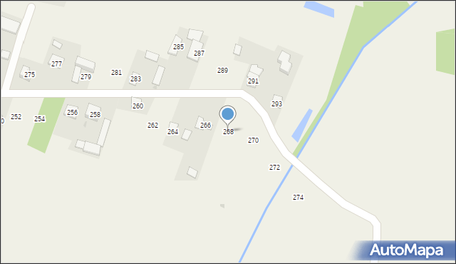 Strupin Duży, Strupin Duży, 268, mapa Strupin Duży