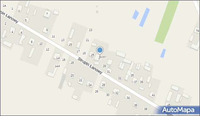 Strupin Duży, Strupin Duży, 27, mapa Strupin Duży