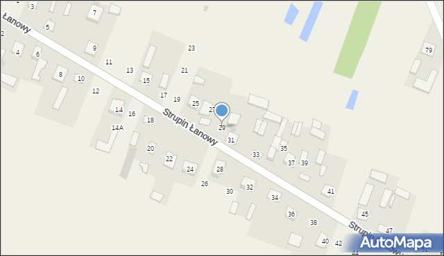 Strupin Duży, Strupin Duży, 29, mapa Strupin Duży