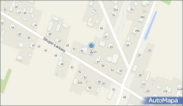 Strupin Duży, Strupin Duży, 55, mapa Strupin Duży