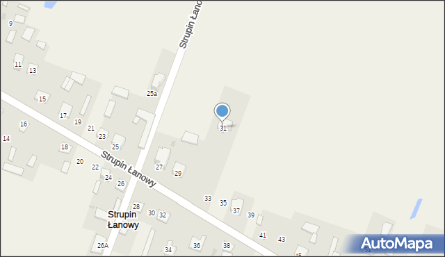 Strupin Łanowy, Strupin Łanowy, 31, mapa Strupin Łanowy