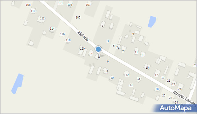 Strupin Łanowy, Strupin Łanowy, 4, mapa Strupin Łanowy