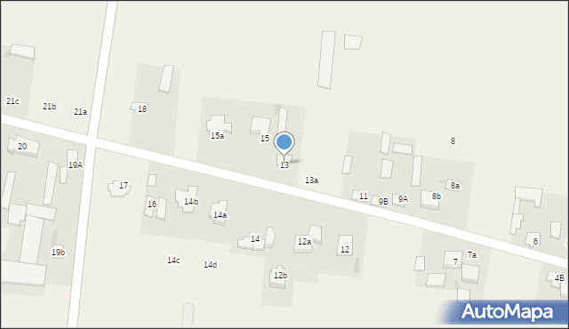 Strupin Mały, Strupin Mały, 13, mapa Strupin Mały