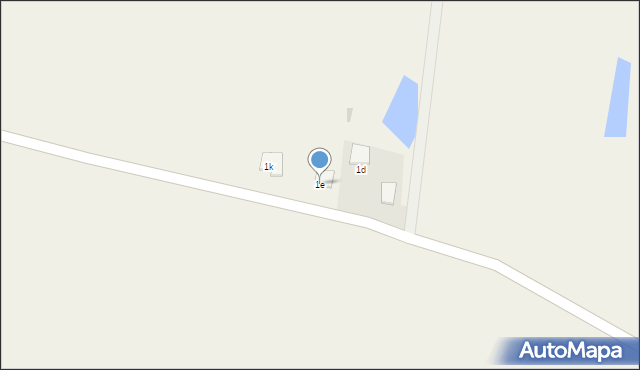 Strupin Mały, Strupin Mały, 1e, mapa Strupin Mały