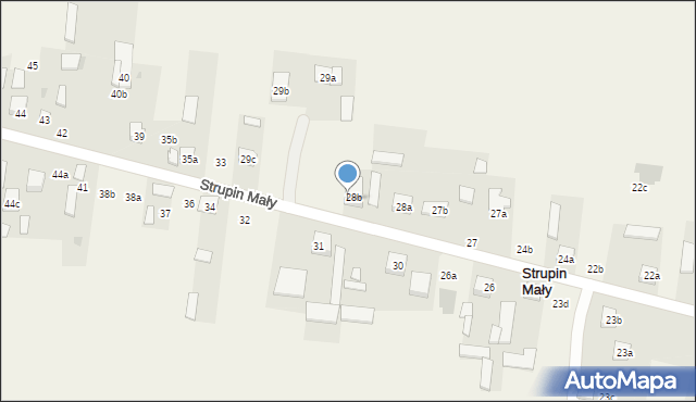 Strupin Mały, Strupin Mały, 29, mapa Strupin Mały