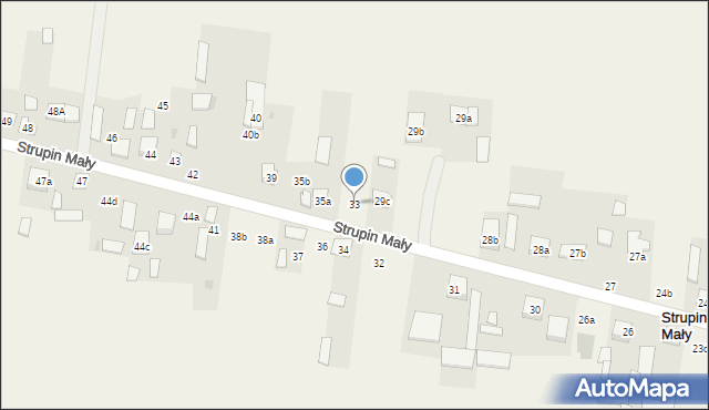 Strupin Mały, Strupin Mały, 33, mapa Strupin Mały