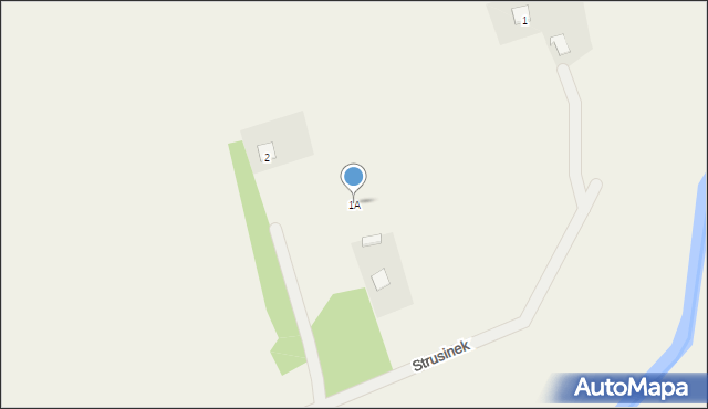 Strusinek, Strusinek, 1A, mapa Strusinek