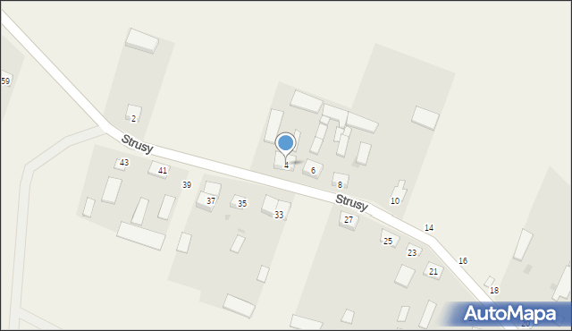 Strusy, Strusy, 4, mapa Strusy
