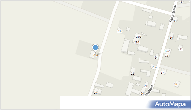 Struszewo, Struszewo, 23g, mapa Struszewo