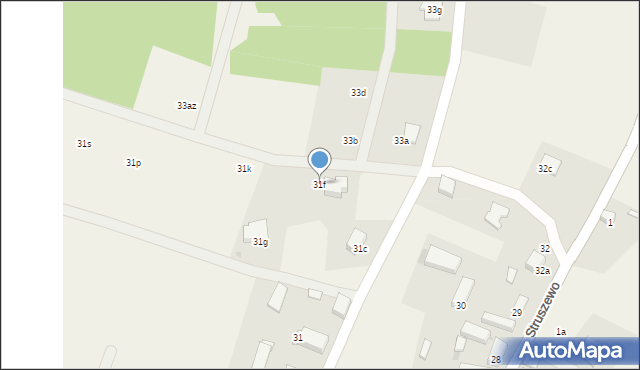 Struszewo, Struszewo, 31f, mapa Struszewo
