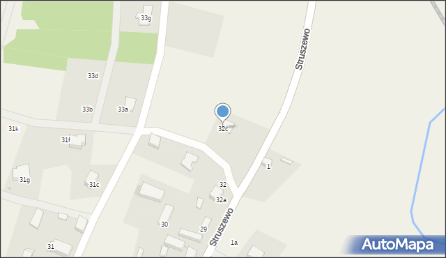 Struszewo, Struszewo, 32c, mapa Struszewo
