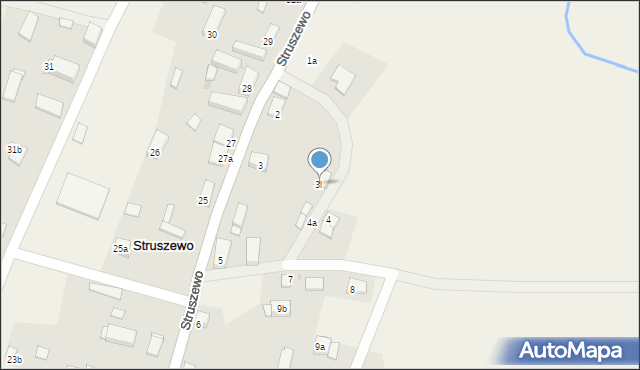 Struszewo, Struszewo, 3l, mapa Struszewo
