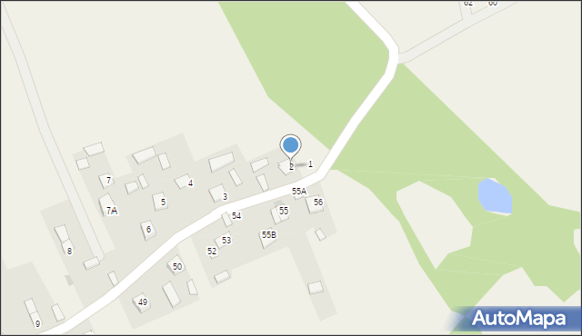 Struża, Struża, 2, mapa Struża