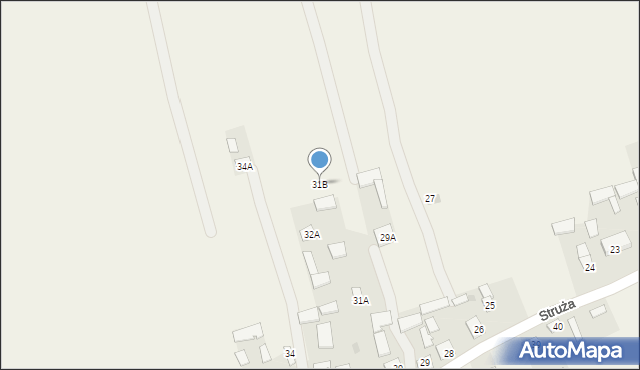 Struża, Struża, 31B, mapa Struża