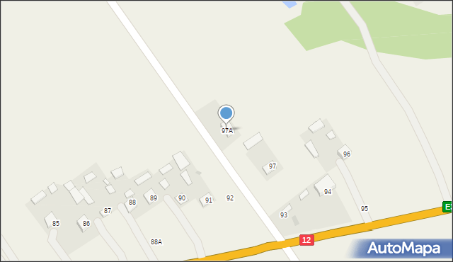 Struża-Kolonia, Struża-Kolonia, 97A, mapa Struża-Kolonia