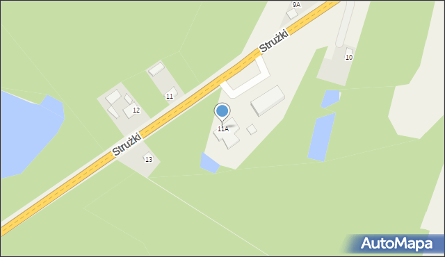 Strużki, Strużki, 11A, mapa Strużki