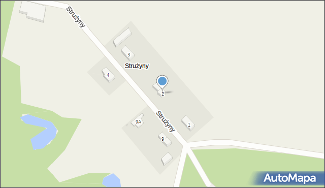 Strużyny, Strużyny, 2, mapa Strużyny